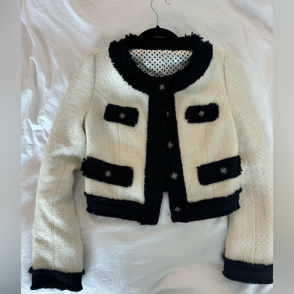 Vintage black and white jacket